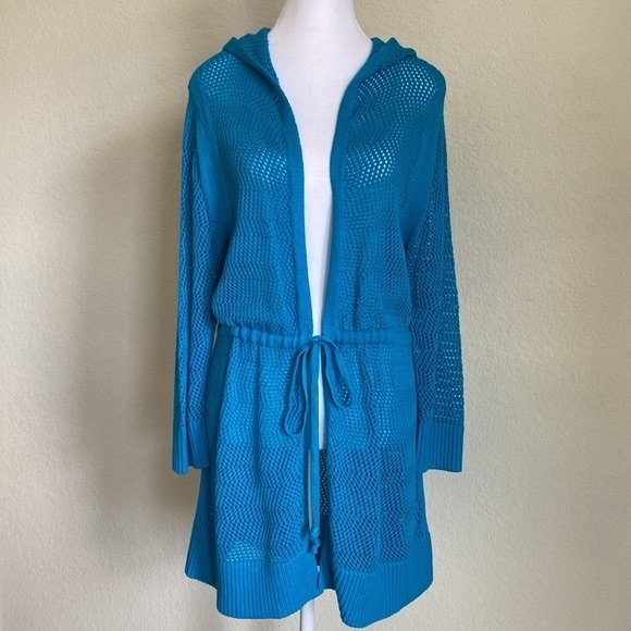Nwt Christopher & Banks Hooded Knit Cardigan - New